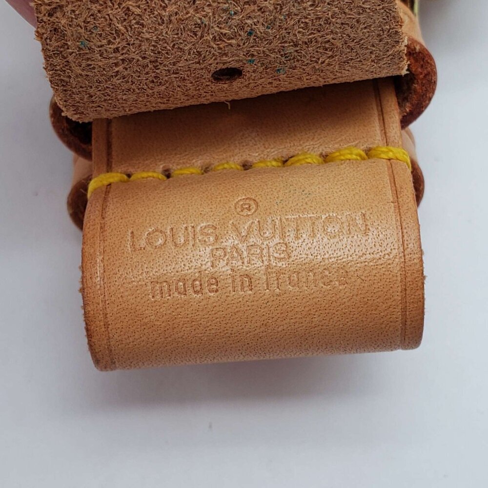 Authentic Louie Vuitton Luggage tag with Lock and Key 011426 - Picture 10 of 11